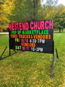 Portable Restaurant Sign for Place of Worship