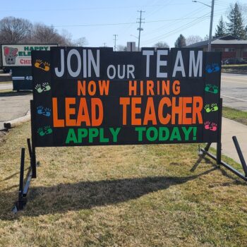 Portable Sign Rental for Teacher Hiring