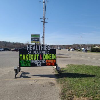 Portable Sign Rental for Health Store